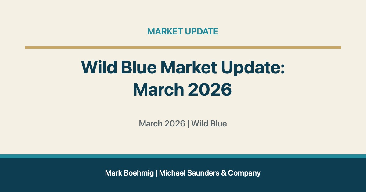 Wild Blue Market Update: March 2026 for Lakewood Ranch real estate