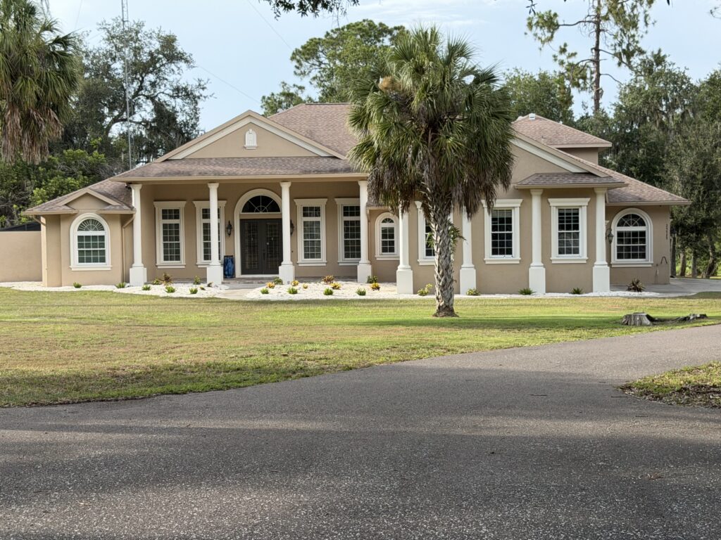 Lake home on 7 acres