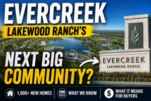 Cleared land off Bourneside Boulevard, future site of the new construction Lakewood Ranch community Ever Creek.